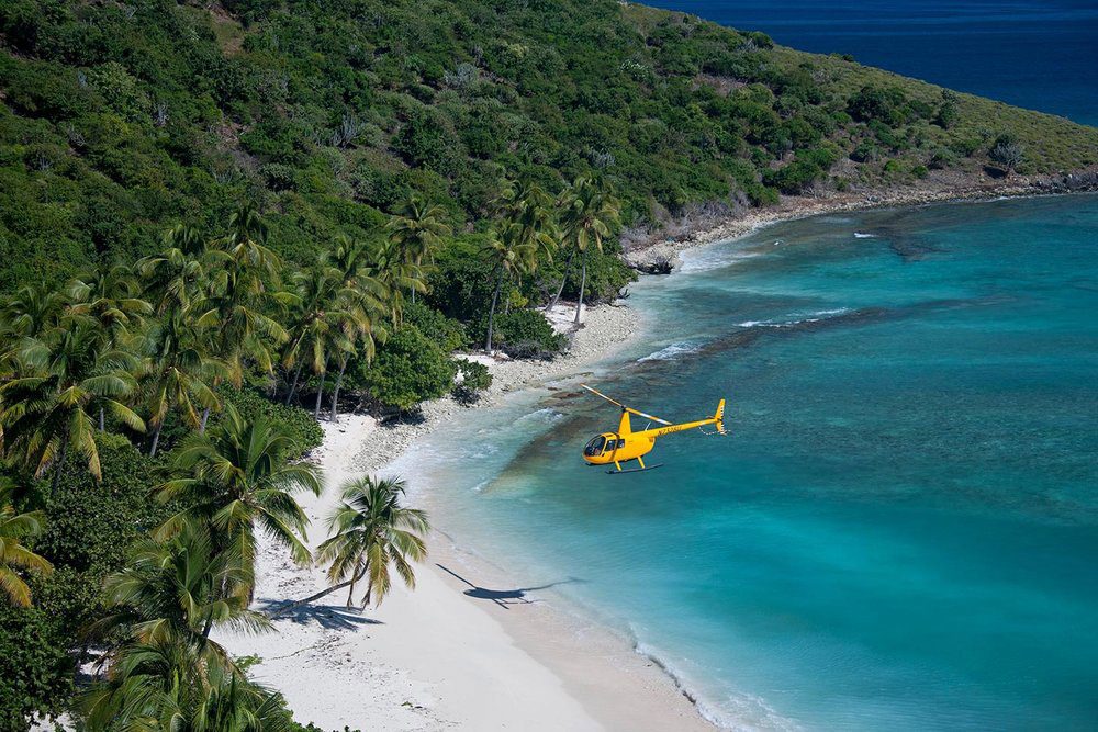caribbean buzz, helicopter tour